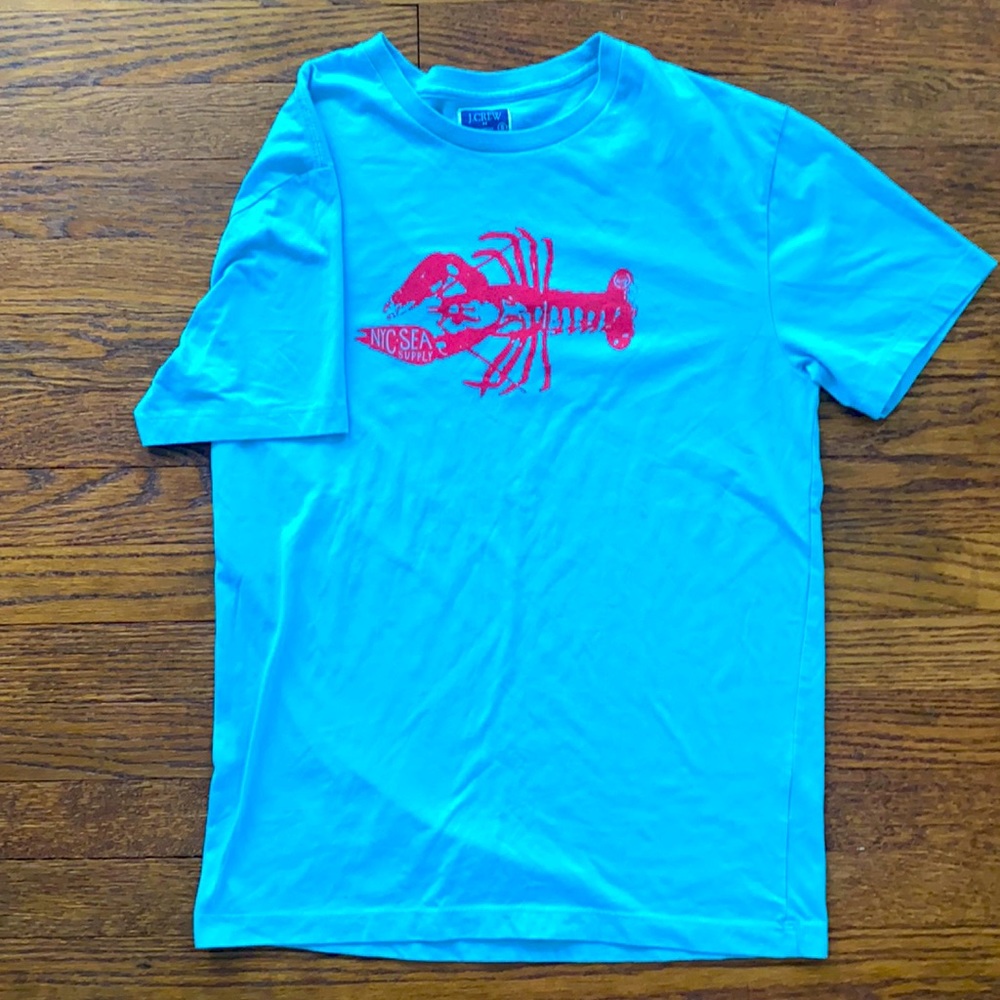 J. Crew Lobster Light Blue T-Shirt